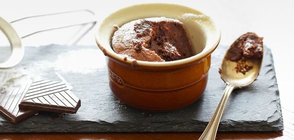 Фондан из шоколада с горгонзолой