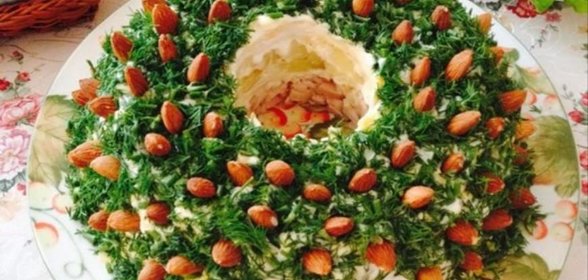 Салат Новогодняя шишка