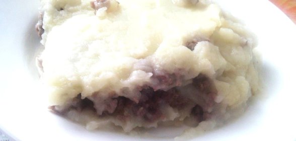 Запеканка картофельная с куриным и говяжьим фаршем
