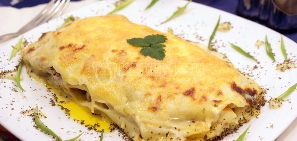 Лазанья с рыбой