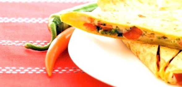 Квесадильи с кукурузой и острым перцем