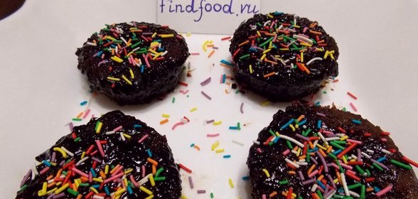 Шоколадное пирожное в микроволновке