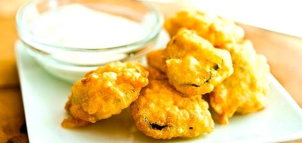Огурцы в пивном кляре