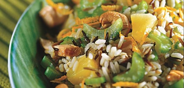 Салат из дикого риса с уткой