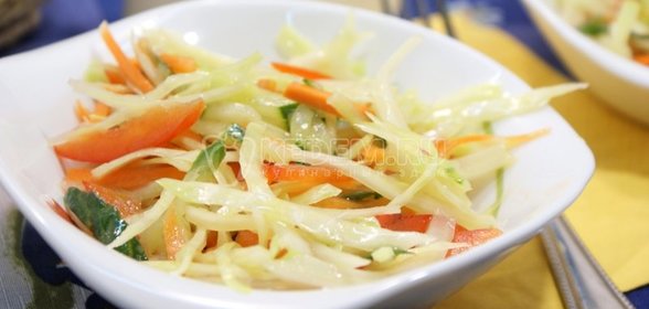 Овощной салат с капустой