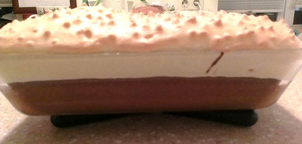 Шоколадный пирог и безе