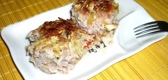 Ленивые голубцы с помидорами в духовке