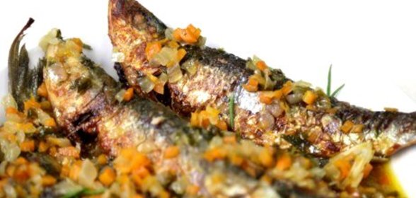 Жареные сардины в эскабече по‑испански