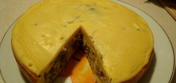 Рыбный пирог в мультиварке