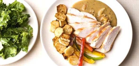 Закуска из индейки с рыбным соусом