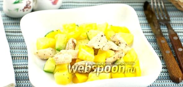 Салат из курицы и сладкого перца