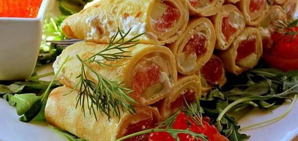 Роллы из омлета