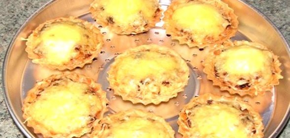 Тарталетки запеченные с начинкой
