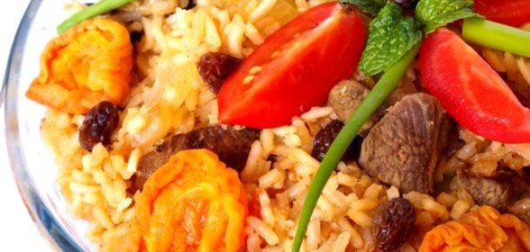 Плов с бараниной и нутом