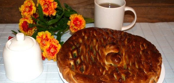 Простой пирог с мясом