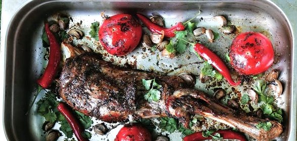 Баранья нога с 40 зубчиками чеснока