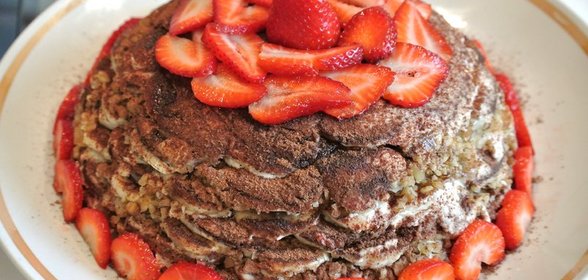 Бананово-пряничный пирог без выпечки