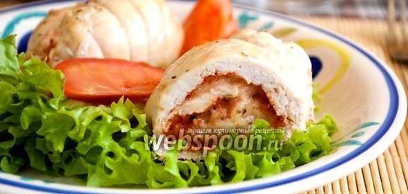 Рулетики из куриного филе