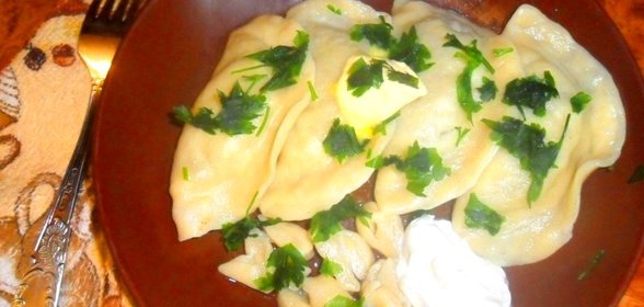 Вареники с картошкой и печенью