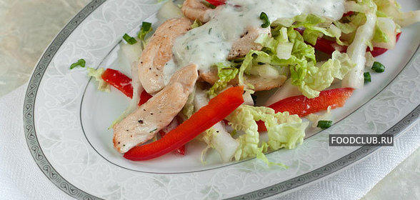 Салат с куриной грудкой