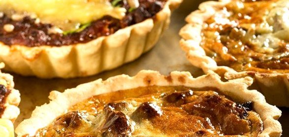 Киш с грибами