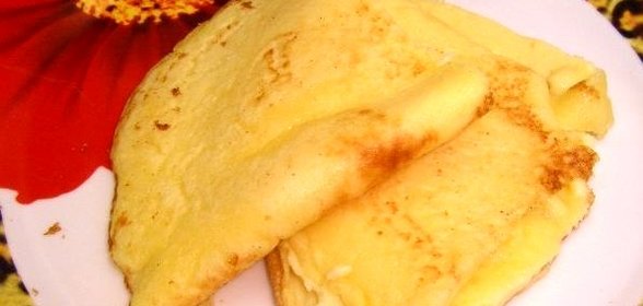 Омлет с манкой и молоком