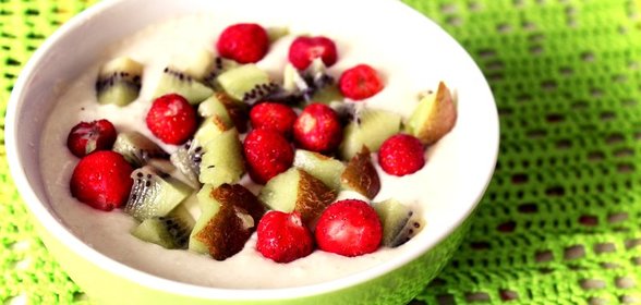 Творожно-мороженый десерт