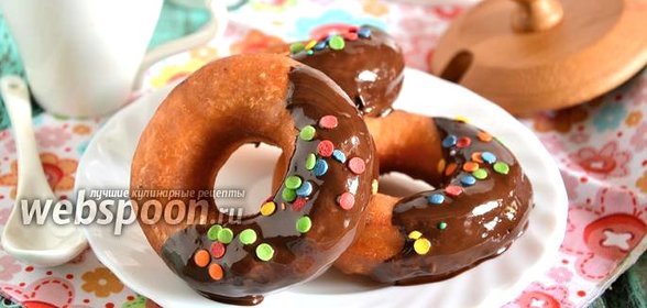 Пончики на сковороде «Фантазия» в шоколаде