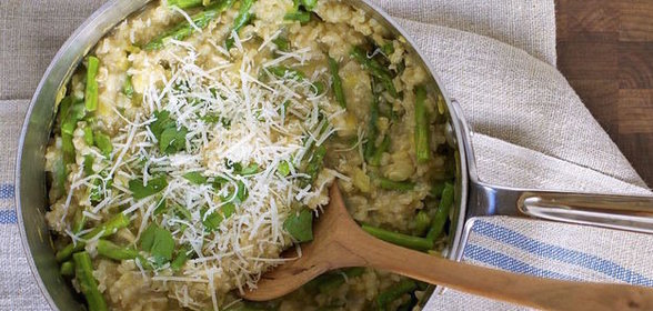 Ризотто со спаржей