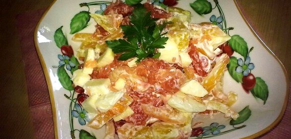 Легкий фруктово-овощной салат