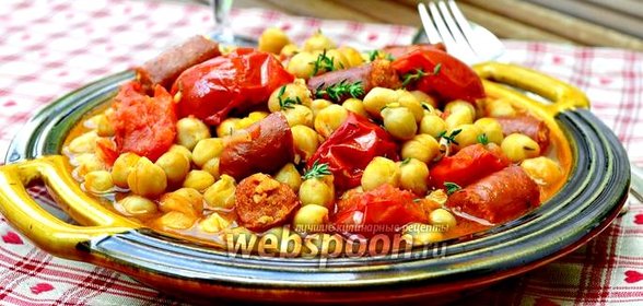 Гарбанзос кон Чоризо — нут с колбасой Чоризо