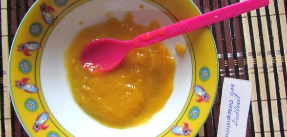 Детское персиковое пюре