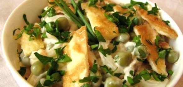 Салат в омлете