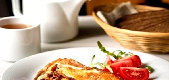 Омлет с лисичками