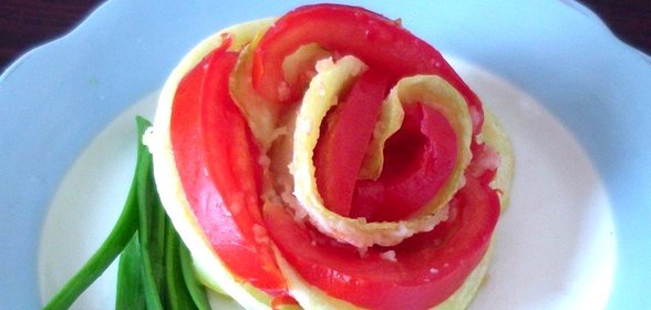 Розочка из кабачка