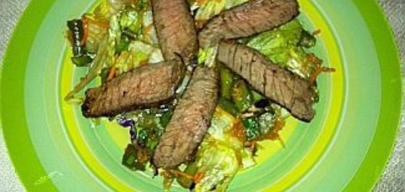 Салат с говядиной