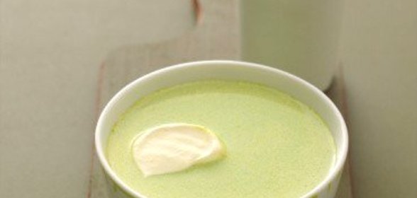 Крем-суп из водяного кресса и порея