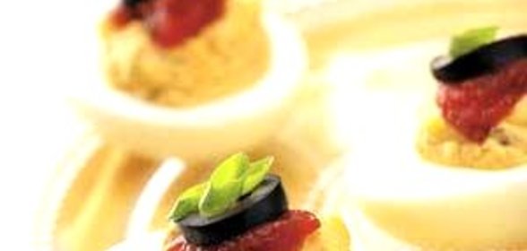 Фаршированные яйца Санта Фе