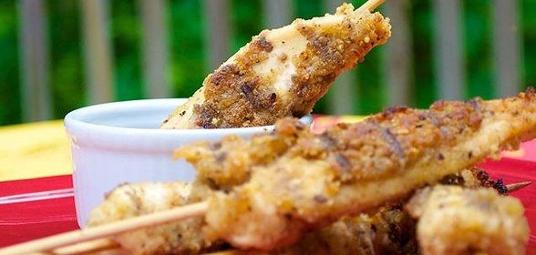 Куриные наггетсы на гриле