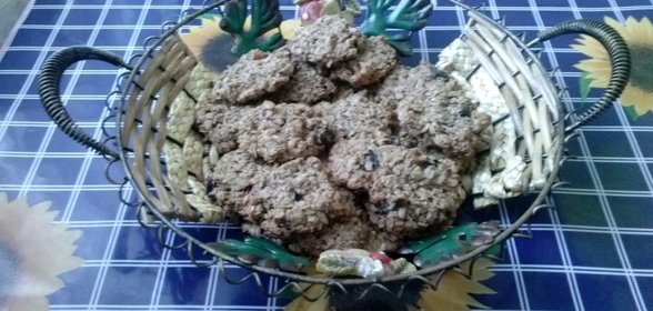 Овсяное печенье с сухофруктами