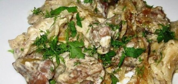 Вареники с картошкой в горшочках