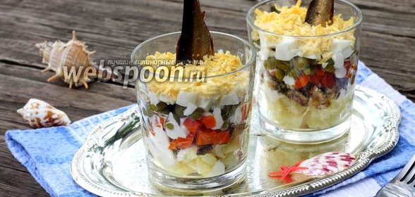 Салат со шпротами Акватика