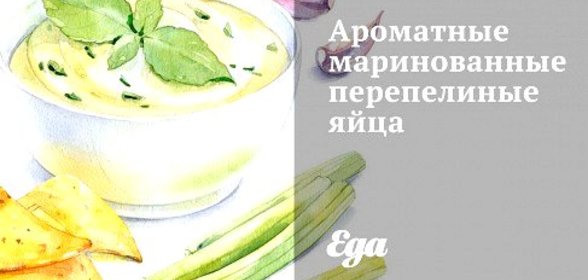 Ароматные маринованные перепелиные яйца
