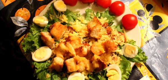 «Цезарь» с креветками