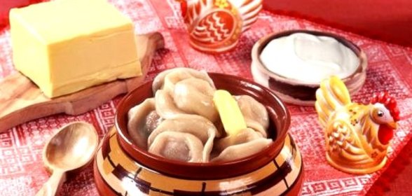 Пельмени в горшочках в аэрогриле