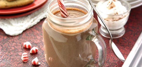 Горячий шоколад с перечной мятой