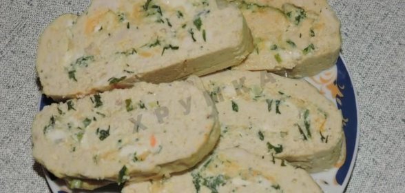 Рулет из куриного фарша