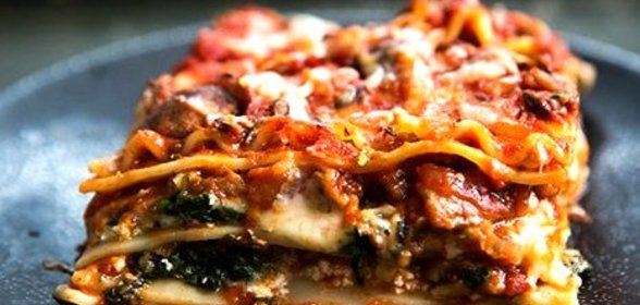 Вегетарианская лазанья с баклажанами
