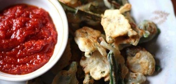 Пакора с зеленым луком