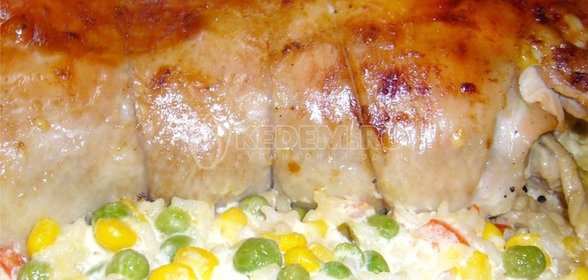 Сочный куриный рулетик